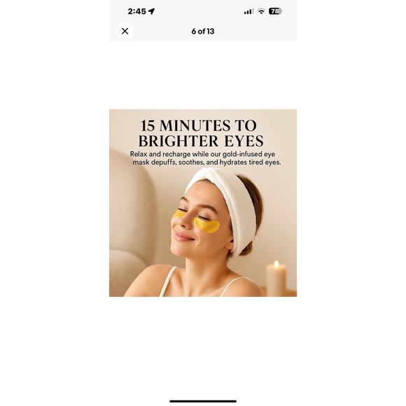 Aavini Collagen Revitalizing Gold Eye Mask (20 Pairs) - Dark circler eye paches - Picture 7 of 12